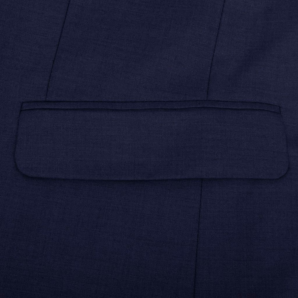 Three Piece Men’s Business Suit Size 52 Navy Blue
